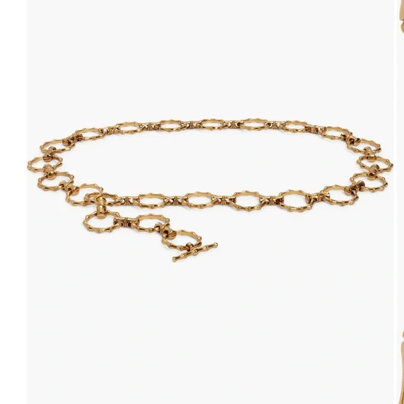 ZIMMERMANN bamboo ring link belt NEW size M/L Zimmermann Raffia Belt 100-SALE | Steven Dann main image 2
